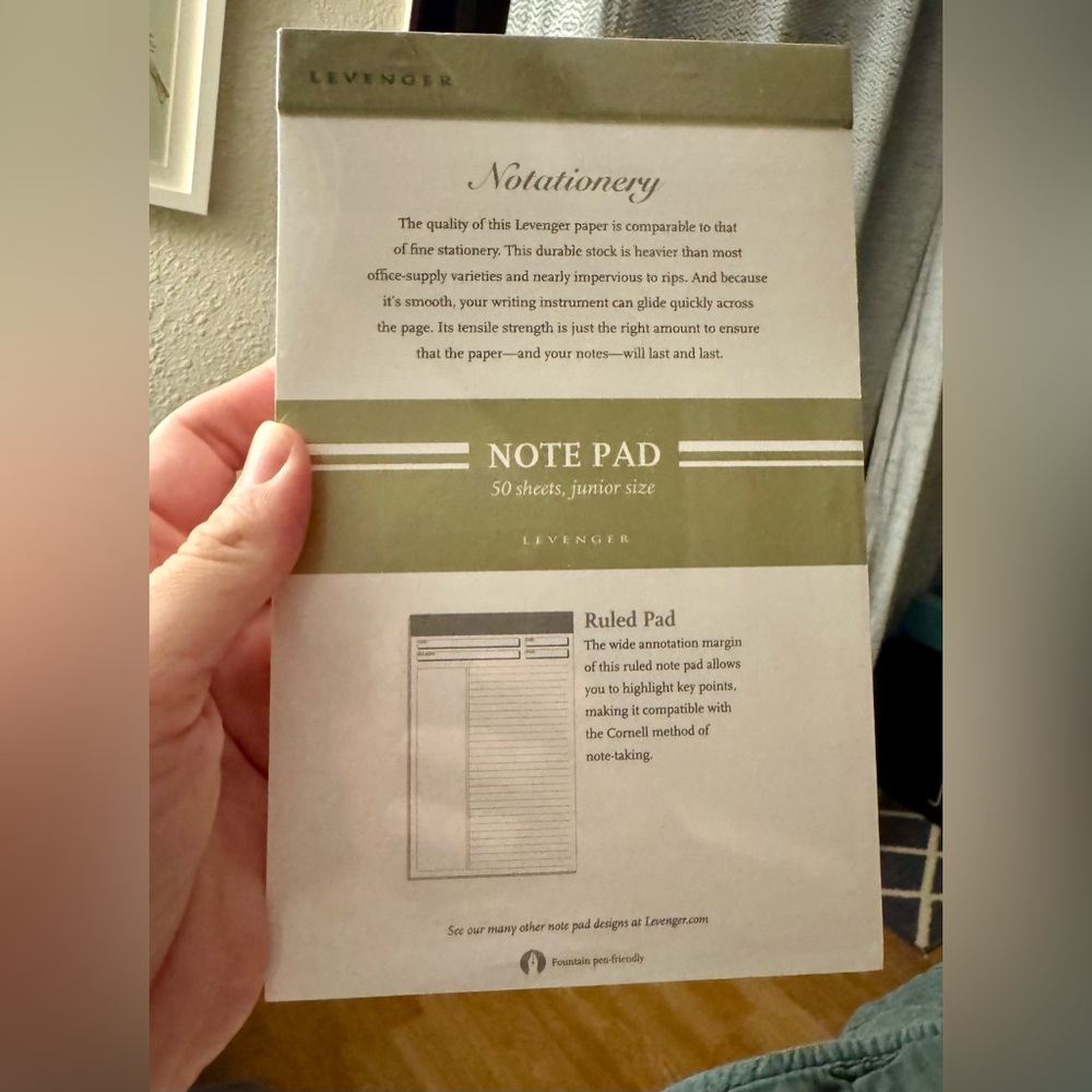 LEVENGER Notationary Ruled Notepad—Set of 3, Sealed - Picture 3 of 4